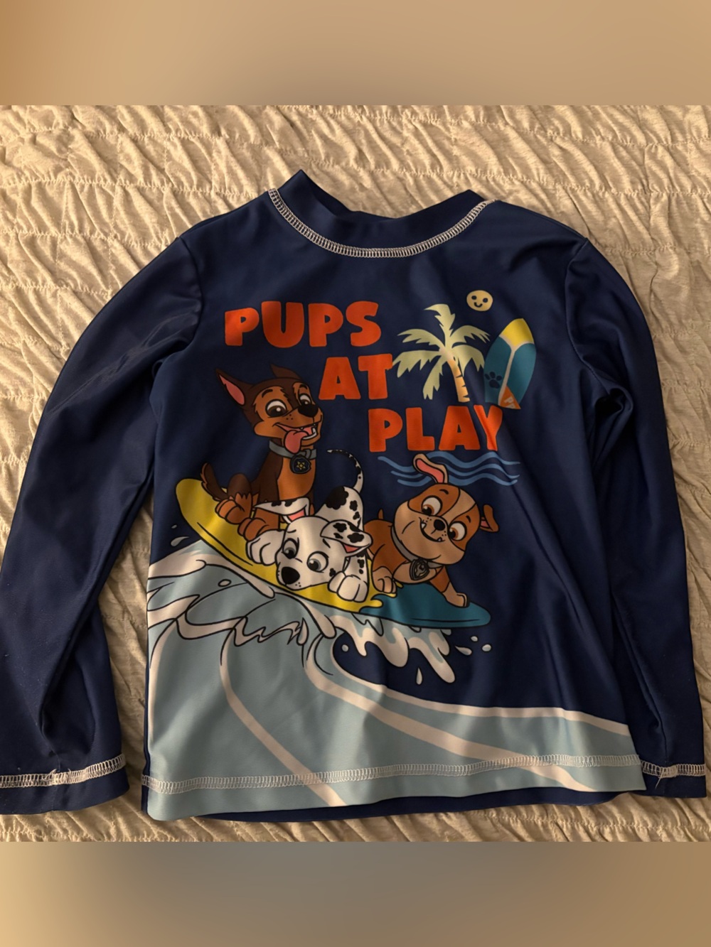 Nickelodeon Navy Blue 'Pups at Play' Long-Sleeve Swim Rashguard